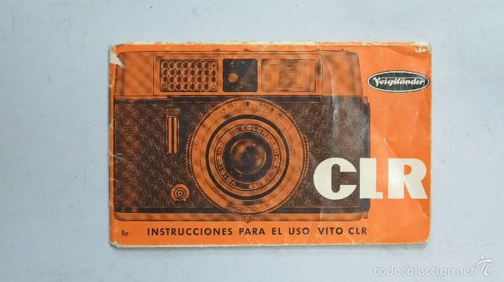 Coleccionismo: INSTRUCCIONES PARA EL USO DE LA CAMARA VITO CLR. VOIGTL&Auml;NDER