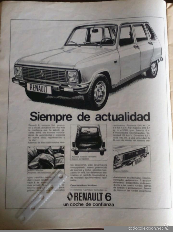 Collecting: Publicidad automovil Renault 6 de 1974
