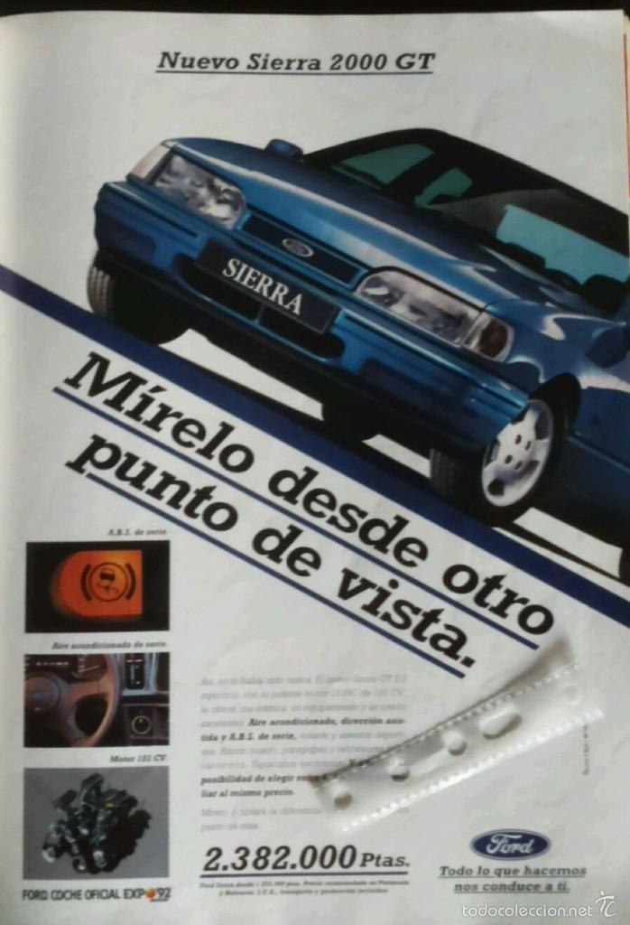 Coleccionismo: Publicidad automovil Ford Sierra 2000 GT de 1992