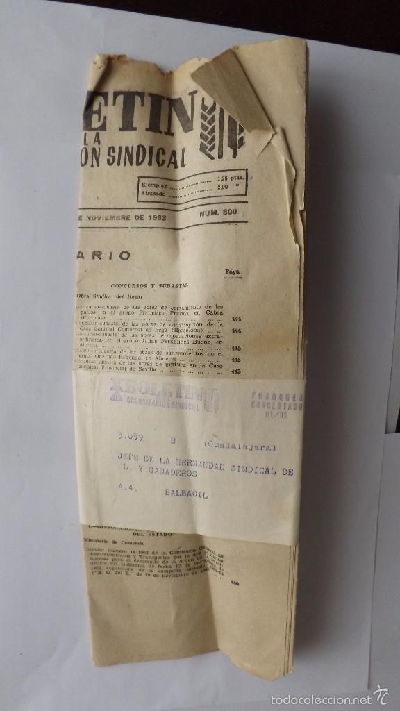 Coleccionismo: BOLET&Iacute;N DEL SINDICATO AGRARIO 1963