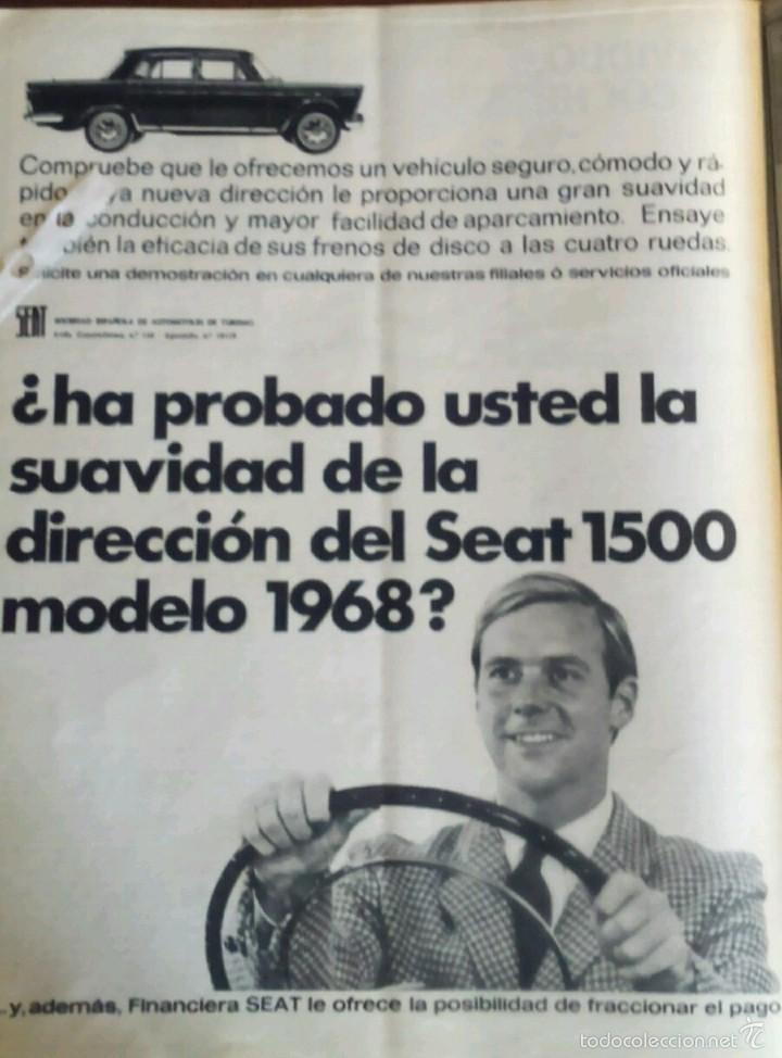 Coleccionismo: Publicidad automovil Seat 1500 de 1968