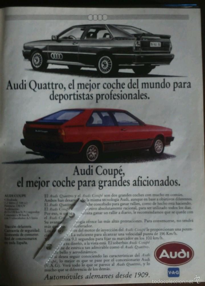 Coleccionismo: Publicidad automovil Audi Quattro y Coupe de 1982