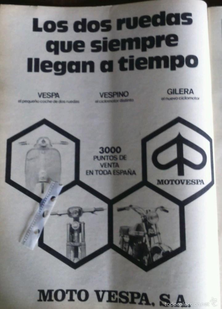 Coleccionismo: Publicidad Moto Vespa Vespino Gilera de 1974