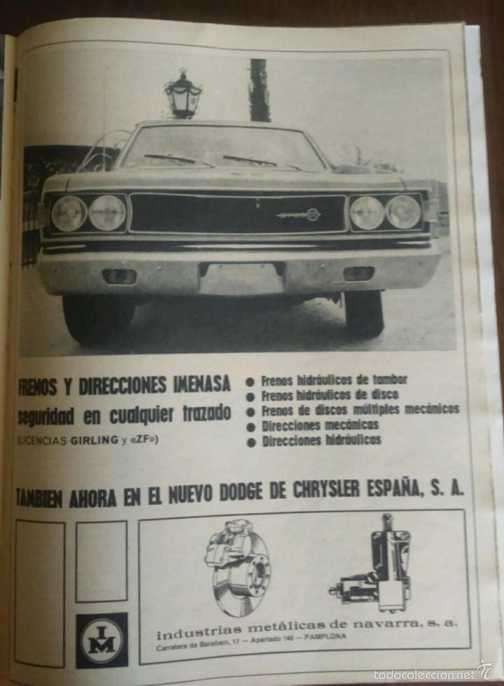 Coleccionismo: Publicidad automovil Dodge 3700 GT de 1972 Frenos y direcciones Imenasa