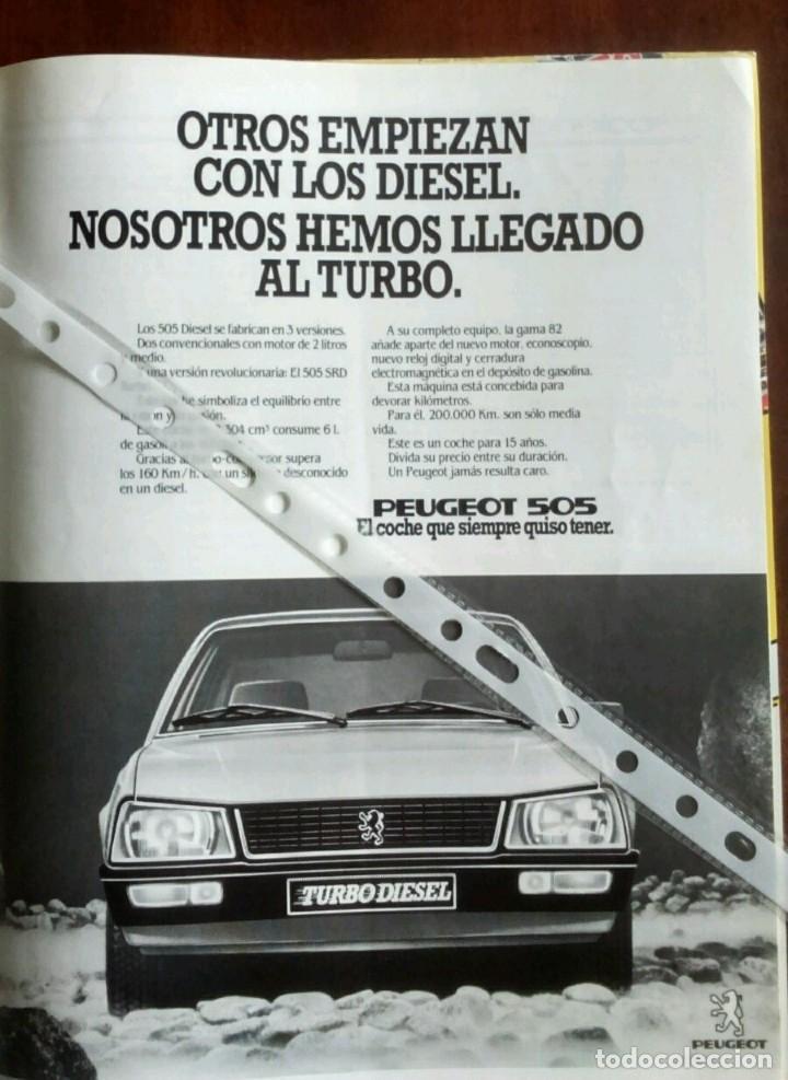 Coleccionismo: Publicidad automovil Peugeot 505