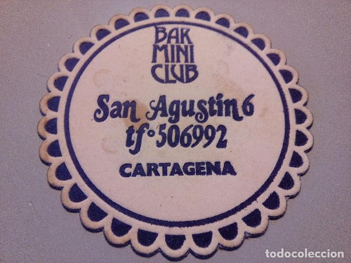 Coleccionismo: POSAVASOS BAR SAN AGUSTIN