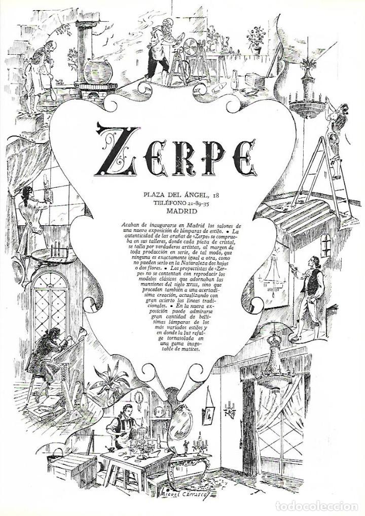 Collecting paper: A&Ntilde;OS 40 RECORTE PRENSA PUBLICIDAD DECORACION ZERPE LAMPARAS ARA&Ntilde;A