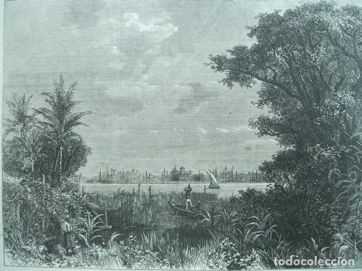 Coleccionismo: Vista de rio Grande (Brasil), 1867