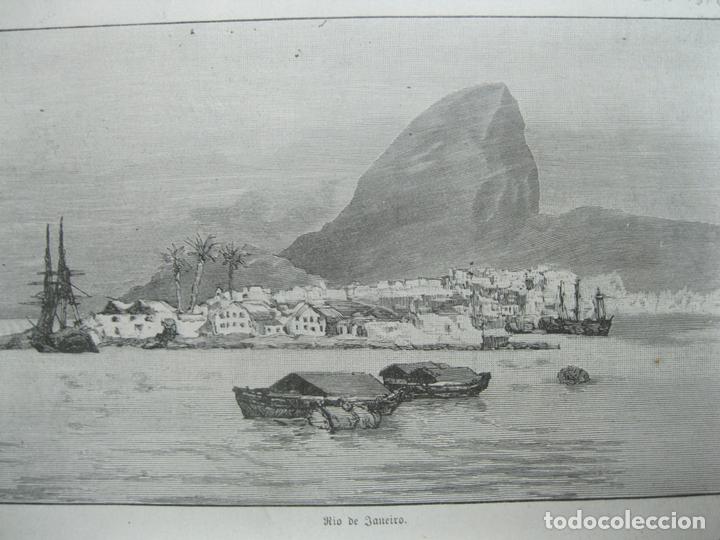 Sammelleidenschaft Papier: Vista de Rio de Janeiro (Brasil), circa 1850