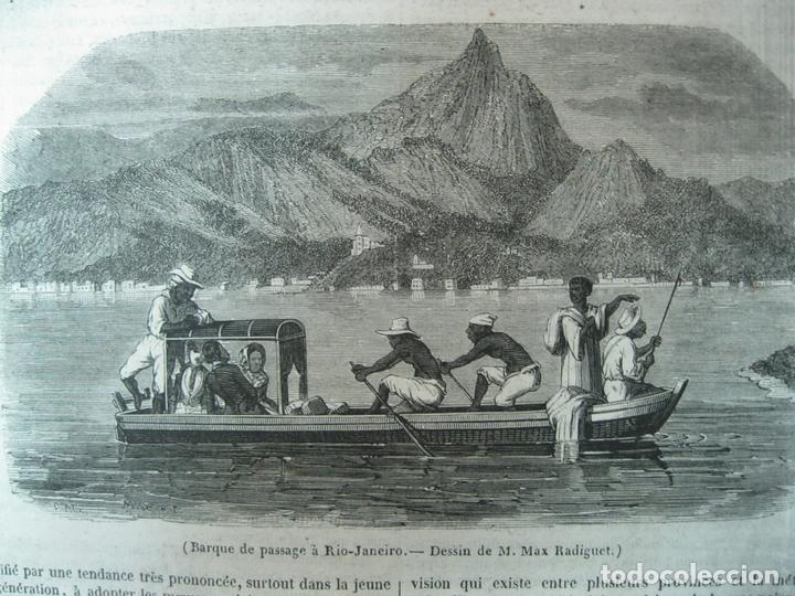 Collezionismo: Barco de pasaje a Rio de Janeiro, (Brasil), 1847. Max Radiget