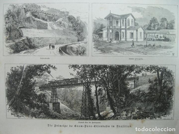 Collezionismo: Vistas de obras de ferrocarril en Brasil, 1885.