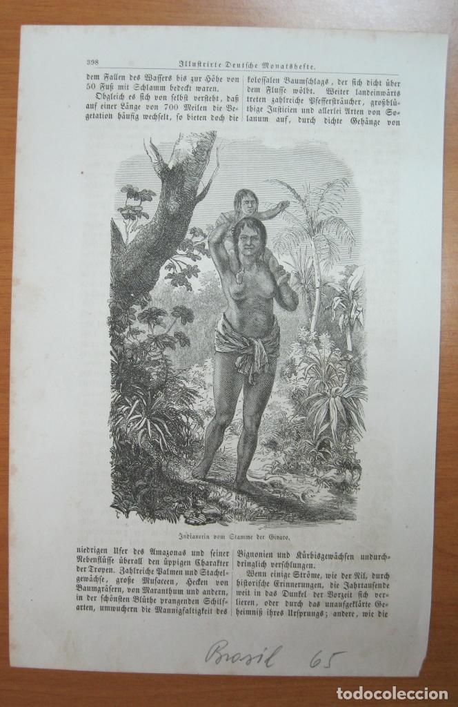 Coleccionismo: Madre ind&iacute;gena (Brasil), 1865. - Foto 2