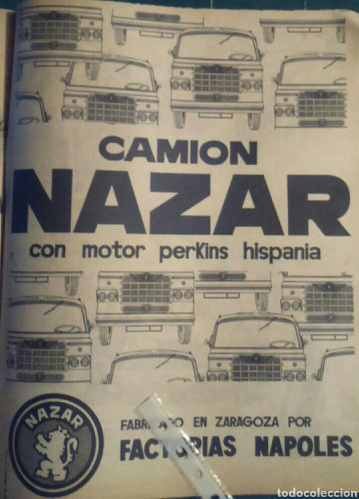 Sammeln: Publicidad camion Nazar de 1962
