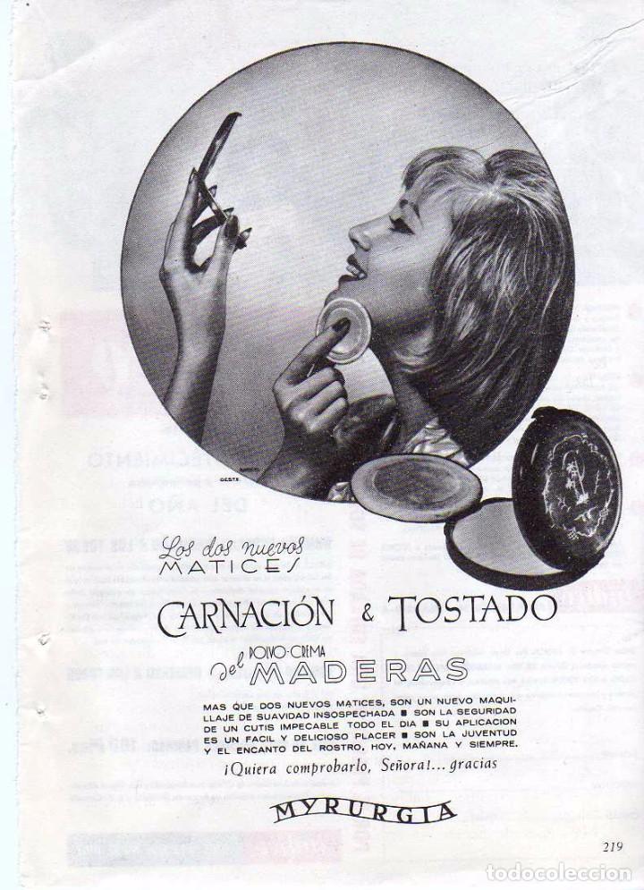 Coleccionismo: ANUNCIO PUBLICIDAD MADERAS DE MYRURGIA