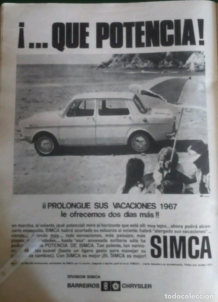 Coleccionismo: Publicidad automovil Simca Barreiros 1000 de 1967 Chrysler