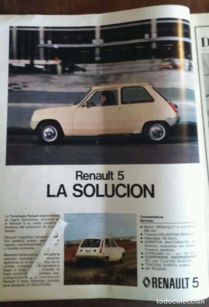 Coleccionismo: Publicidad automovil Renault 5 de 1974