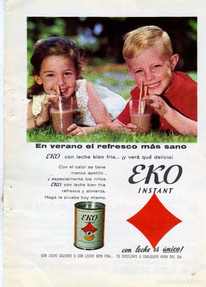 Coleccionismo: ANUNCIO PUBLICIDAD CHOCOLATE EKO-LECHE LA LECHERA