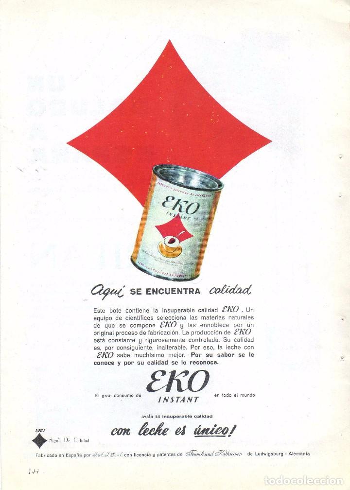 Coleccionismo: ANUNCIO PUBLICIDAD CHOCOLATE EKO-TEJIDOS ACRILAN