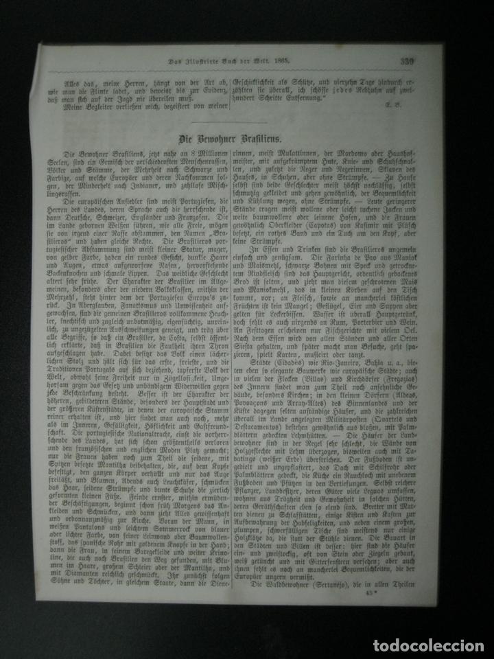 Coleccionismo: Residentes en Brasil, 1865. - Foto 2