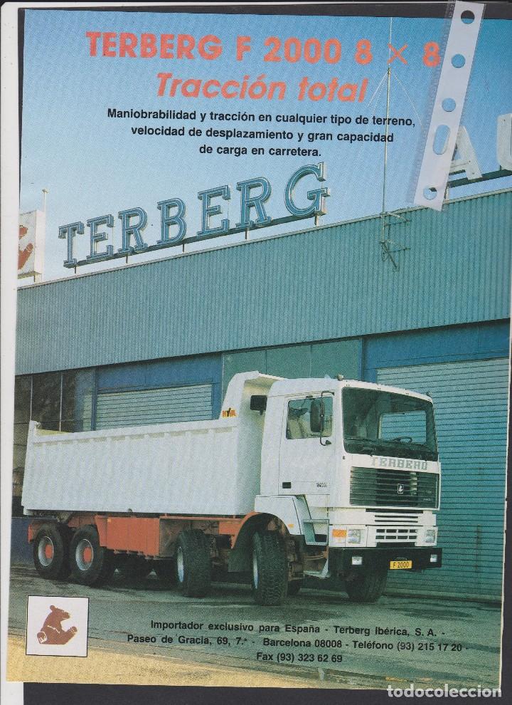 Coleccionismo: Publicidad Camion Terberg F 2000 de 1989