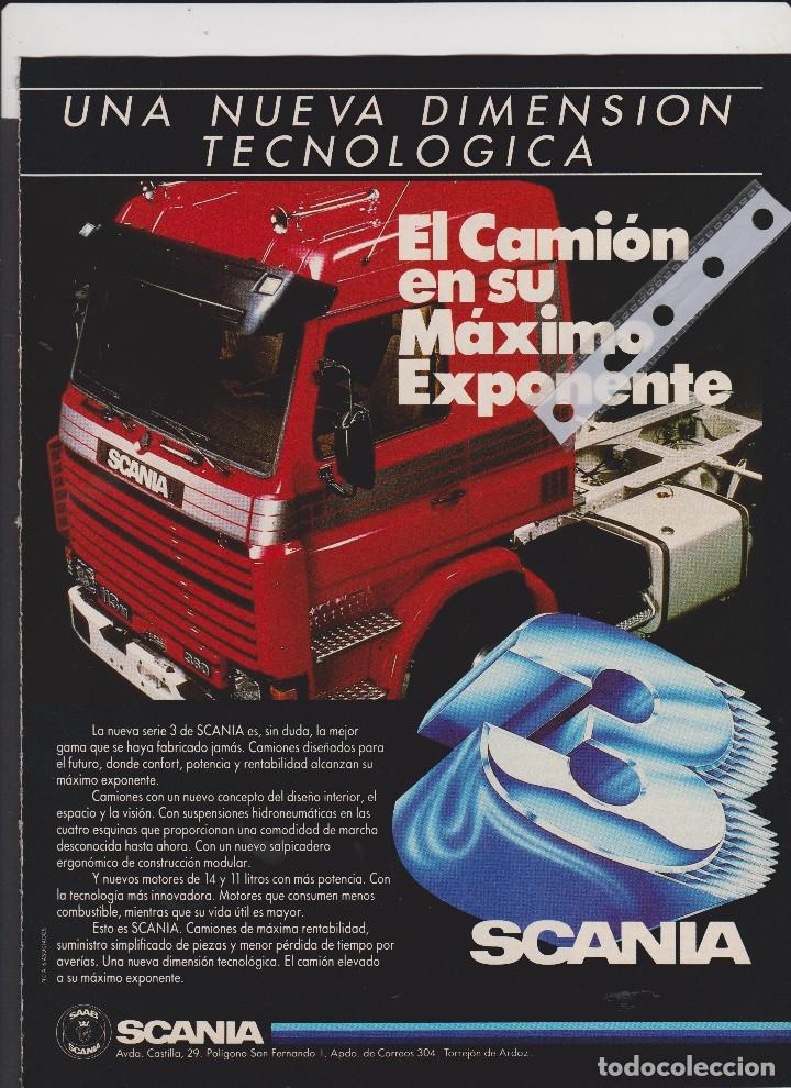 Coleccionismo: publicidad camion Scania de 1988