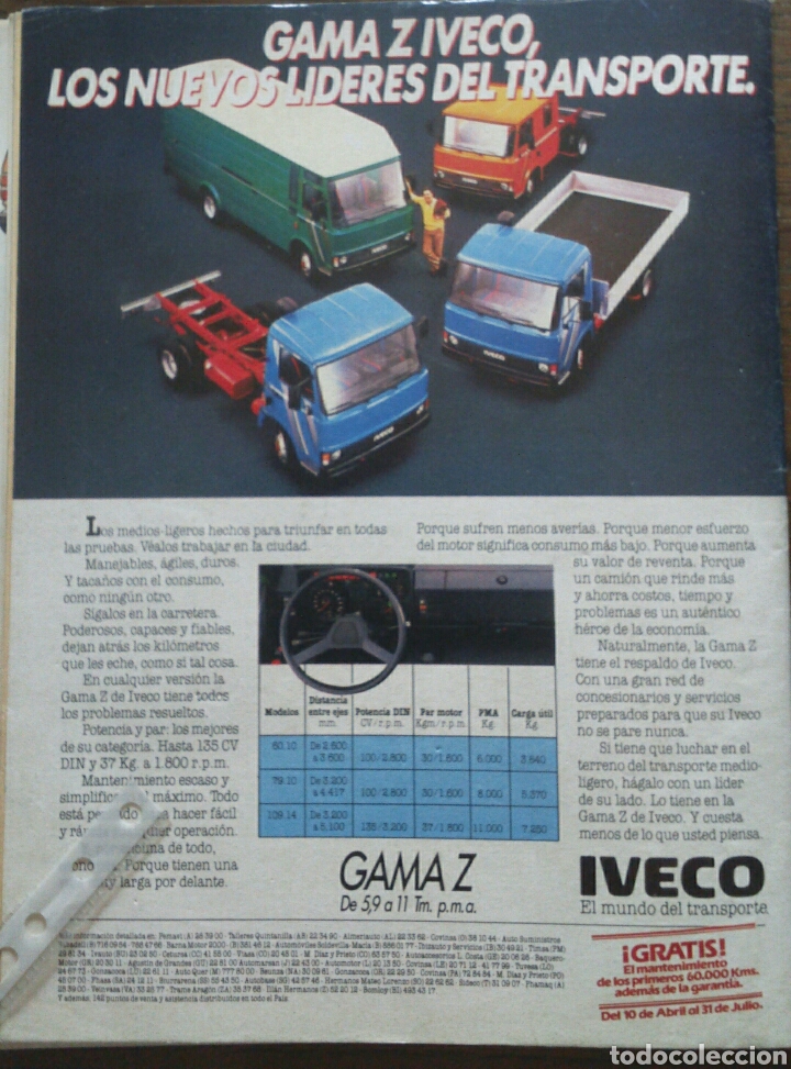 Coleccionismo: Publicidad camion Iveco de 1984
