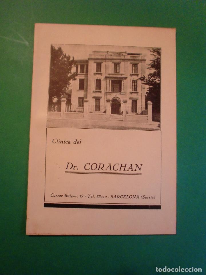 Collecting paper: CL&Iacute;NICA DEL DR. CORACHAN SARRI&Aacute; - CL&Iacute;NICA DE CIRUGIA DEL DR. C. SALA PAR&Eacute;S RAMBLA CATALUNYA - 1.935