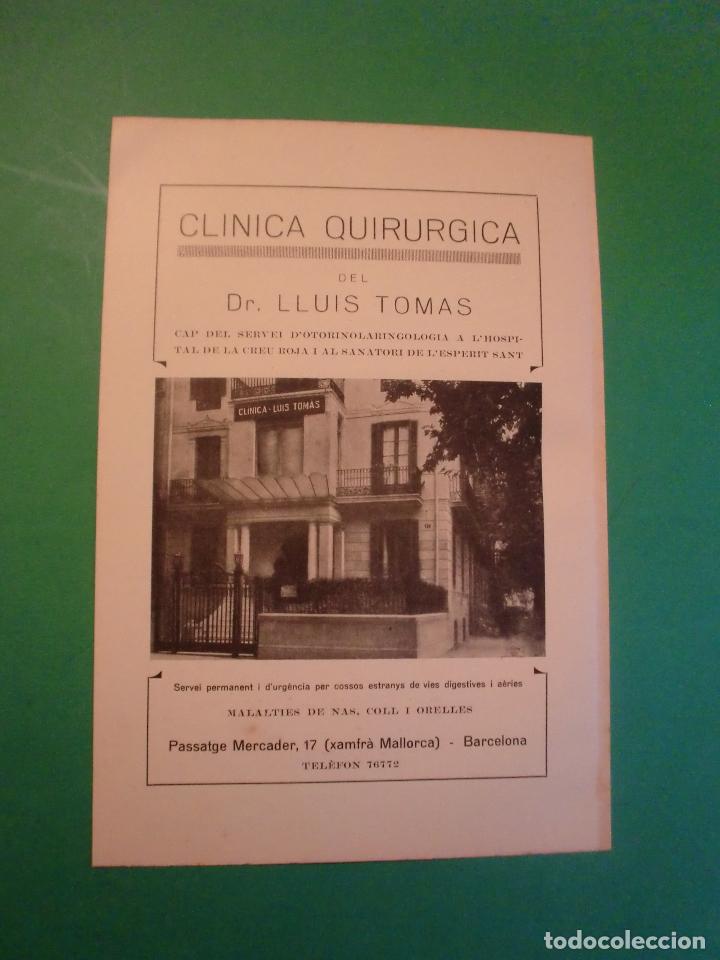 Collecting paper: CL&Iacute;NICA QUIRURGICA DR. LLUIS TOMAS MALELTIES NAS COLL I ORELLES - F. PELL I CUFFI CIRUGIA - 1.935