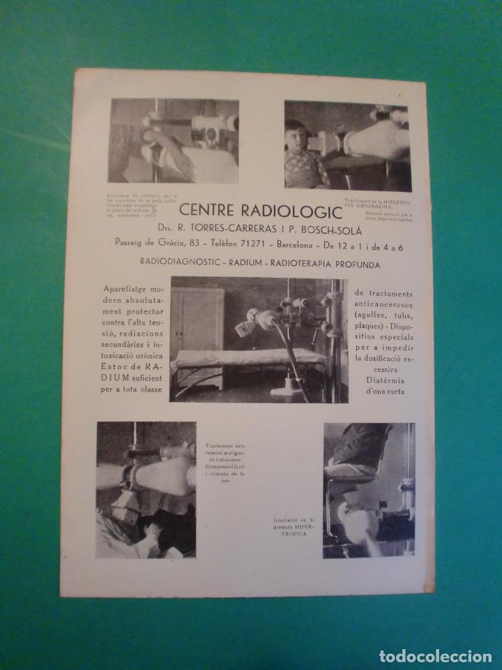 Collecting paper: CENTRE RADIOLOGIC DRS. R. TORRES - CARRERAS I P. BOSCH - SOL&Aacute; - X. VILANOVA SIFILIOGRAFIA - 1.935