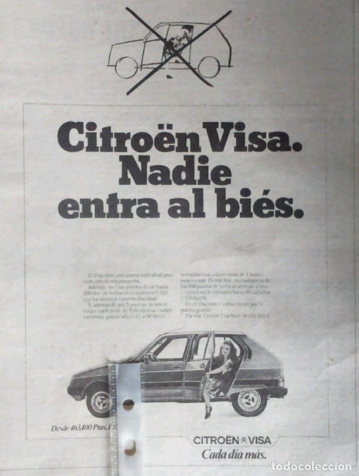 Coleccionismo: Publicidad automovil Citroen Visa de 1983
