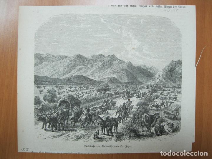 Coleccionismo: Camino hacia Valpara&iacute;so (Chile, Am&eacute;rica)), 1859