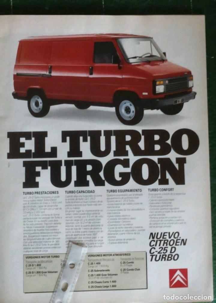 Coleccionismo: Publicidad Furgoneta Citroen C-25 de 1988