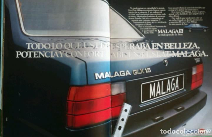 Coleccionismo: Publicidad automovil Seat M&aacute;laga de 1985