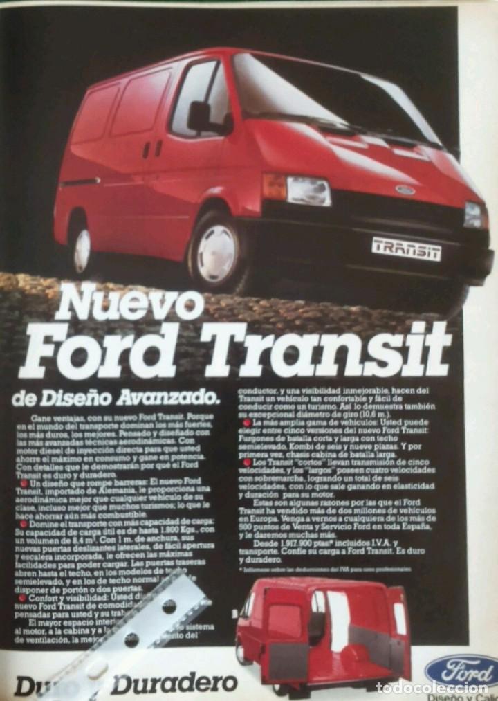 Coleccionismo: Publicidad Furgoneta Ford Transit de 1986