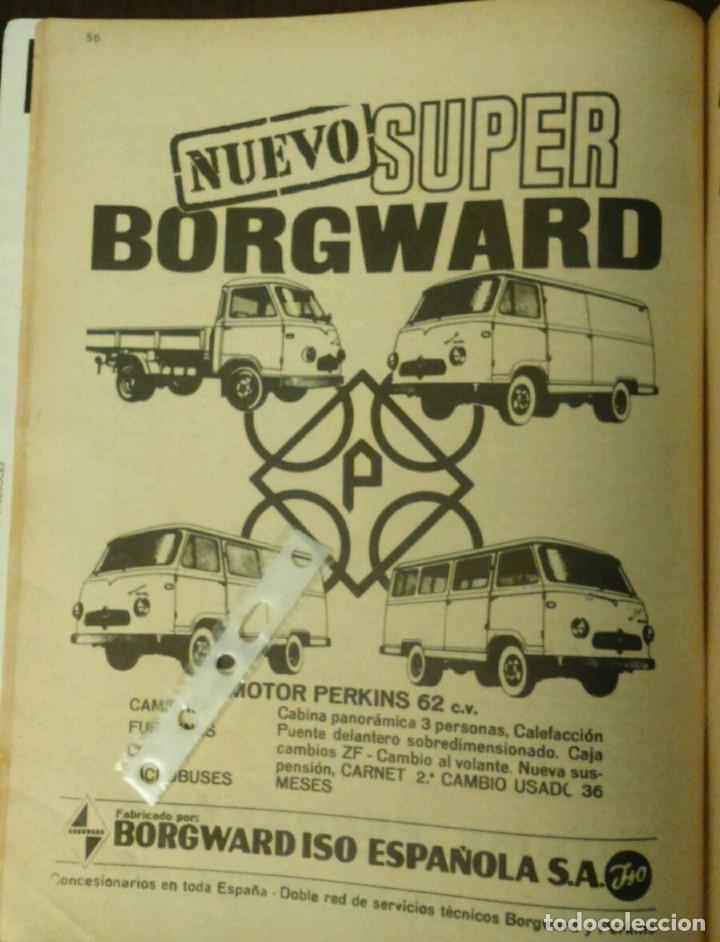 Coleccionismo: Publicidad Furgoneta Borgward Iso Espa&ntilde;ola de 1965