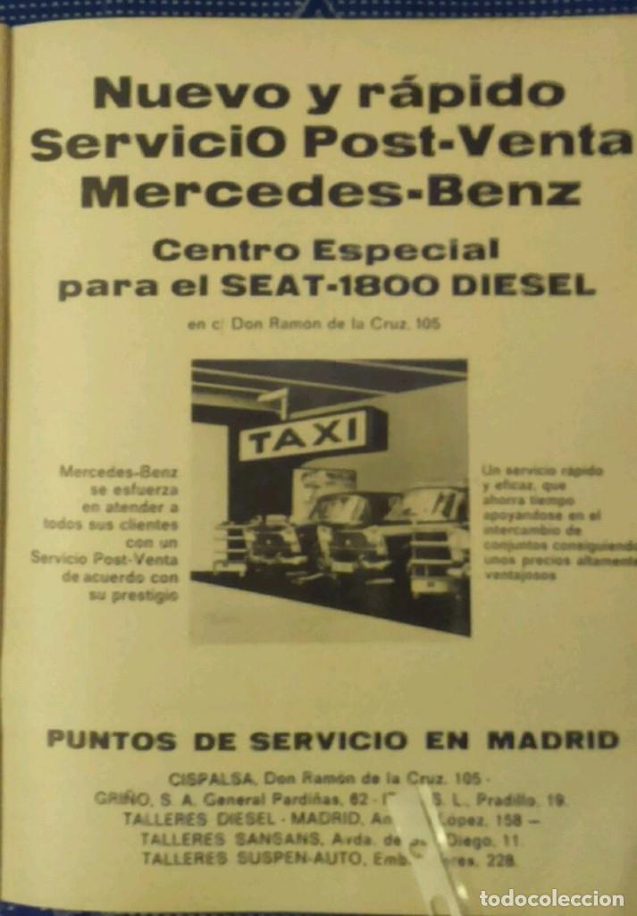 Coleccionismo: Publicidad automovil Seat 1800 Di&eacute;sel Mercedes-Benz de 1971