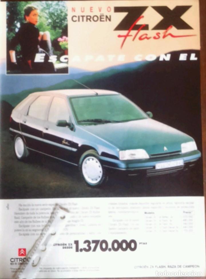 Coleccionismo: Publicidad automovil Citroen ZX Flash de 1993