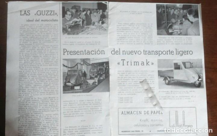 Coleccionismo: Reportaje Moto Motocarro Trimak a&ntilde;os 60