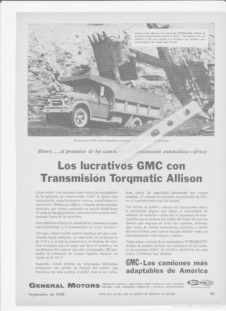 Coleccionismo: Publicidad camiones General Motors GMC