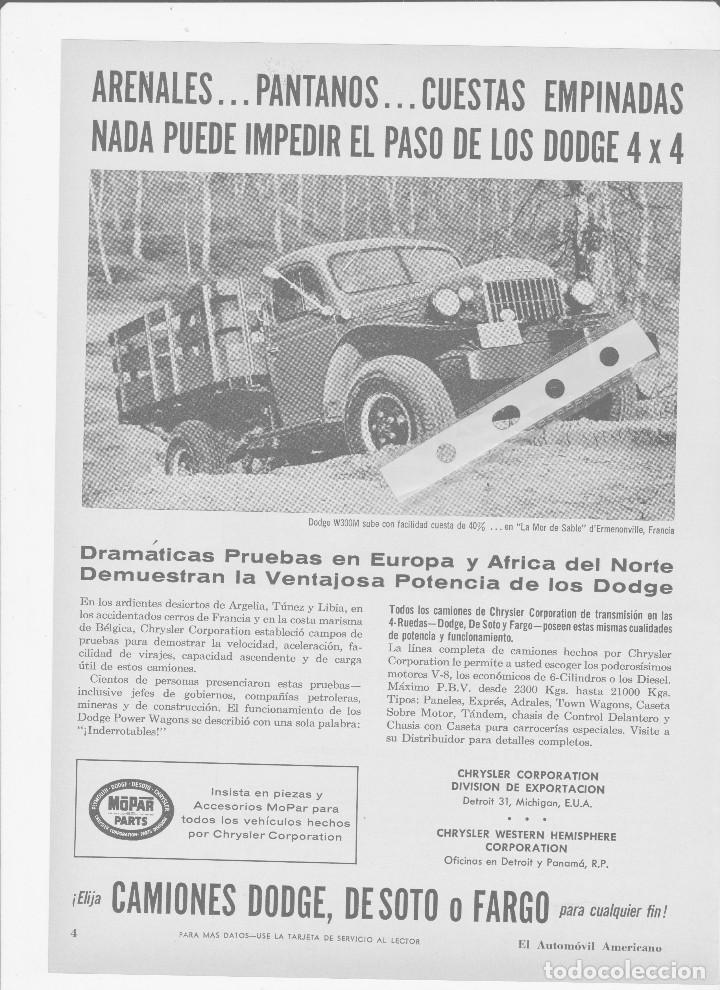 Coleccionismo: Publicidad Camion Dodge de 1958