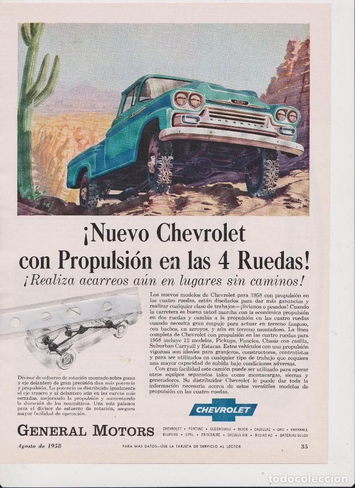 Coleccionismo: Publicidad Furgonetas General Motors GMC de 1958