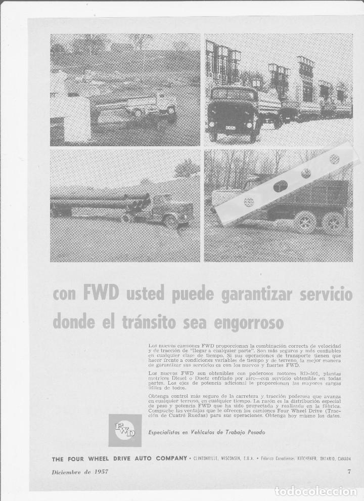 Collectionnisme: Publicidad camion Americano FWD de 1957