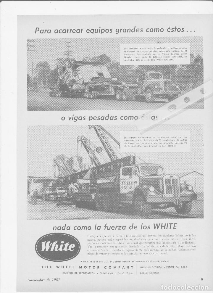 Collectionnisme: Publicidad camion americano White de 1957