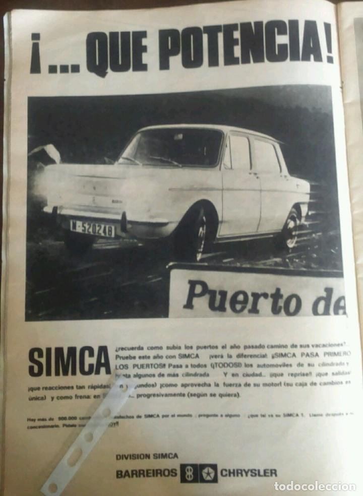 Coleccionismo: Publicidad automovil Simca 1000 Barreiros Chrysler de 1967