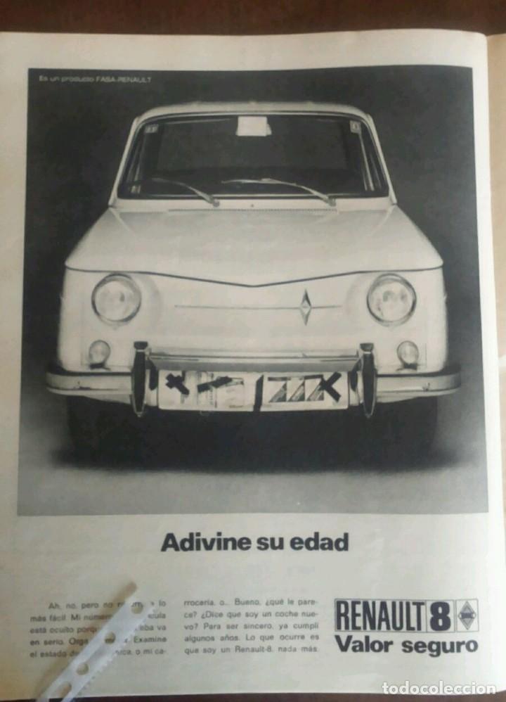 Coleccionismo: Publicidad automovil Renault 8 de 1971