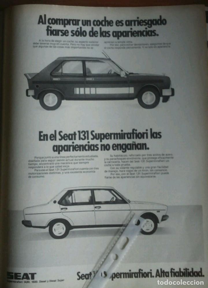 Coleccionismo: Publicidad Automovil Seat 131 Mirafiori de 1981