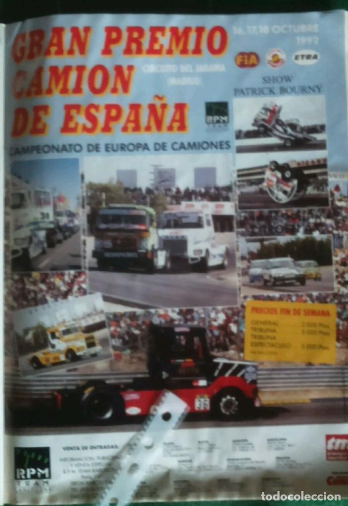 Coleccionismo: Publicidad carrera de camiones de Espa&ntilde;a de 1992 Jarama