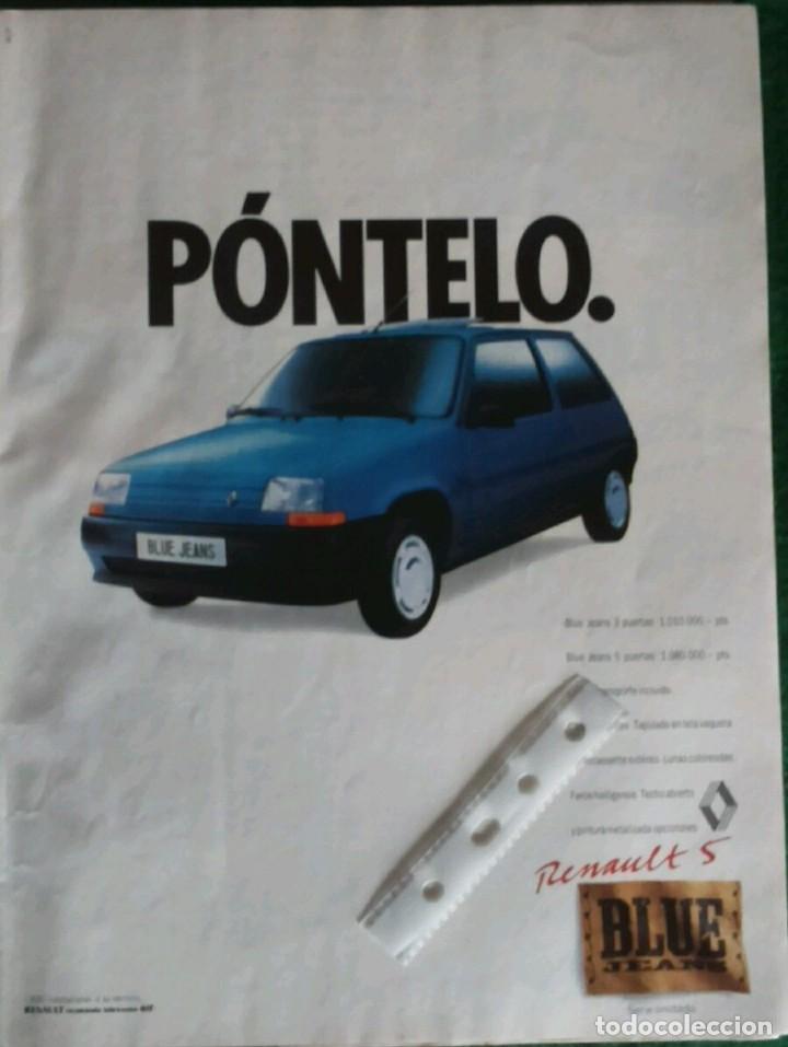 Coleccionismo: Publicidad automovil Renault 5 Blue Jeans de 1989
