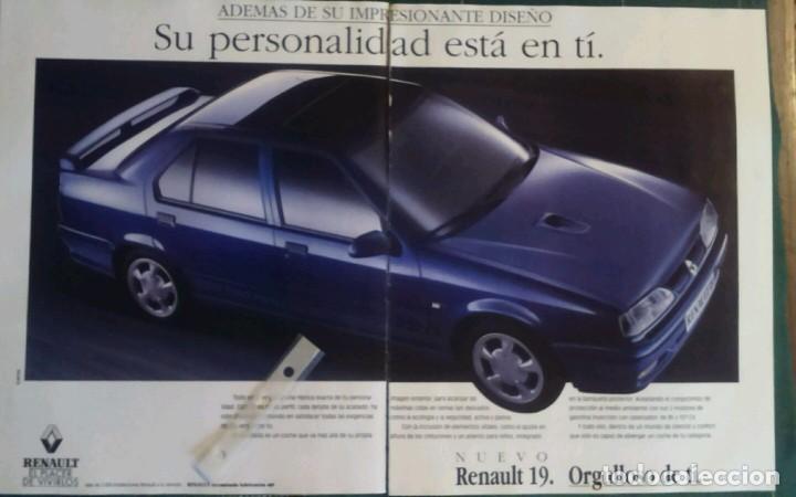 Coleccionismo: Publicidad automovil Renault 19 de 1992
