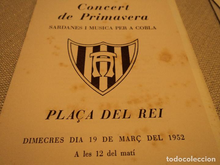 Collezionismo: concert de primavera en la pla&ccedil;a del rei 1952, ANELLA SARDANISTA ALMOGAVERS
